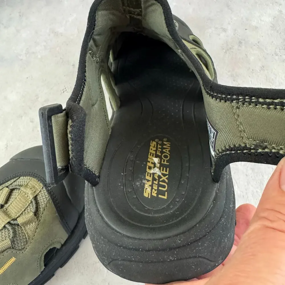 Skechers Shoes Mens Size 7 Fairport-Bradley Outdoor Olive Green Sport Sandal